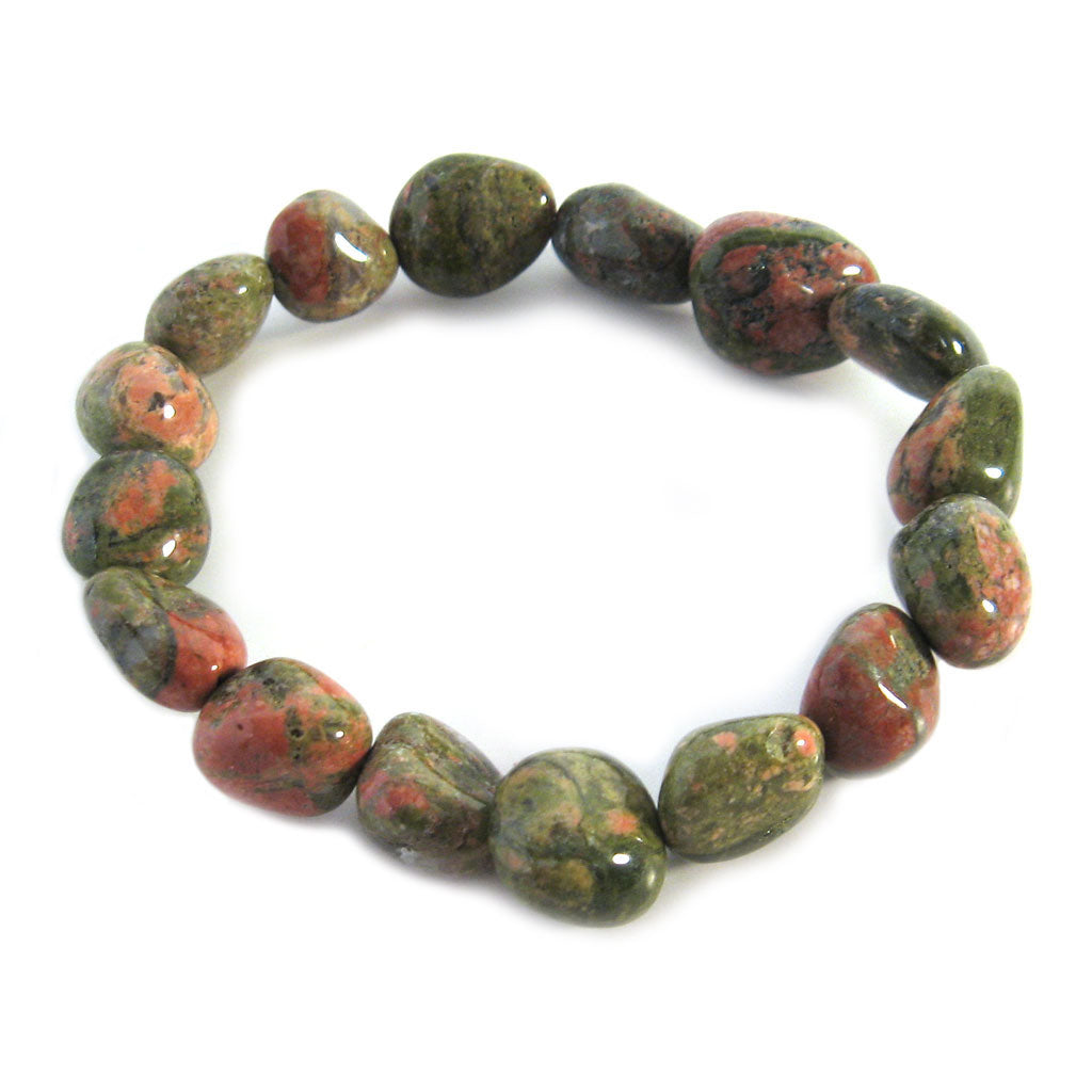 Tumbled Unakite Bracelet