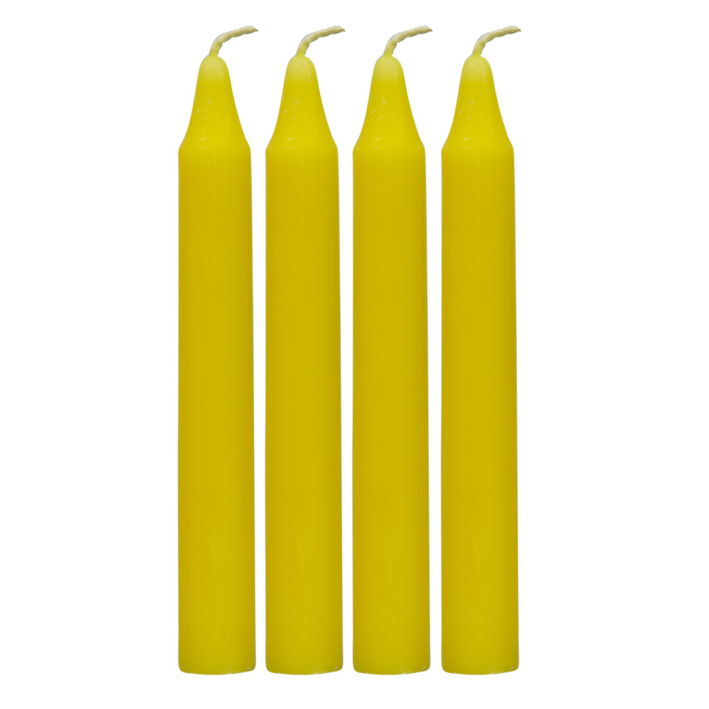 Yellow Mini Spell Candle (Pack of 4)