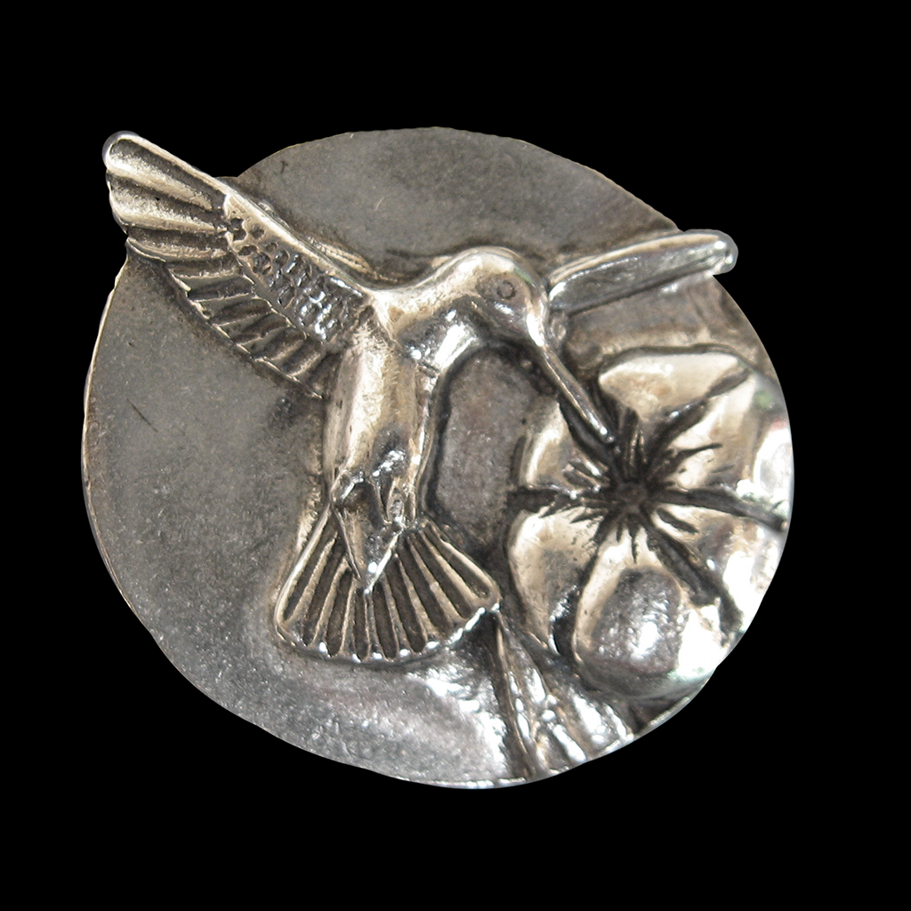 Animal-Speak Pewter Animal Charm (Single) Hummingbird