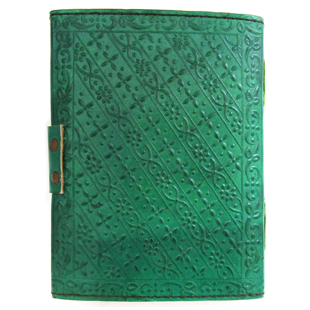 Green Tree of Life Leather Journal