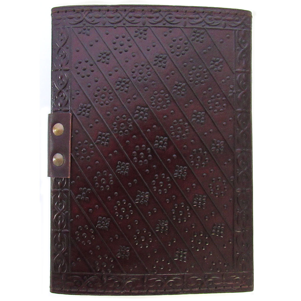 Celtic Wolves Leather Journal with Latch