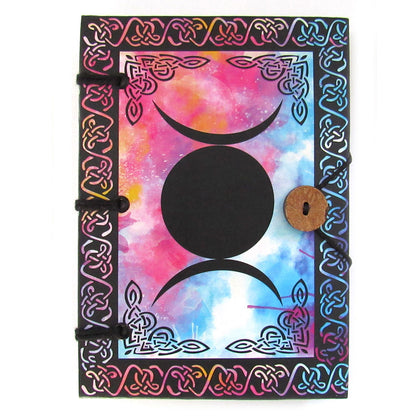 Triple Moon Tie-Dye Hardcover Journal