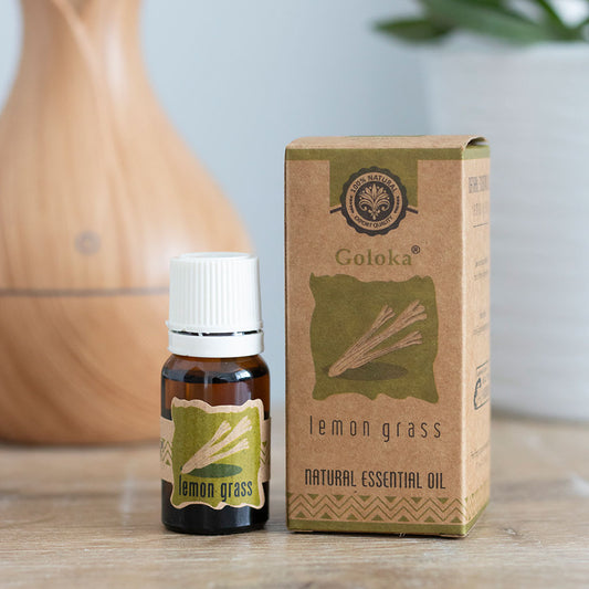 Lemongrass Natural Essential Oil by Goloka (10 ml)