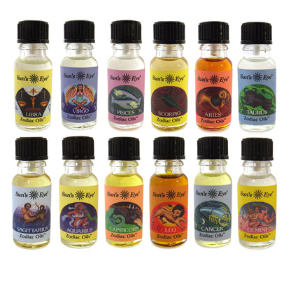 Sun's Eye Zodiac Oils (Complete Set of 12)