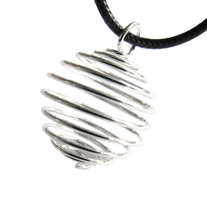 Empty Coil Pendant Necklace