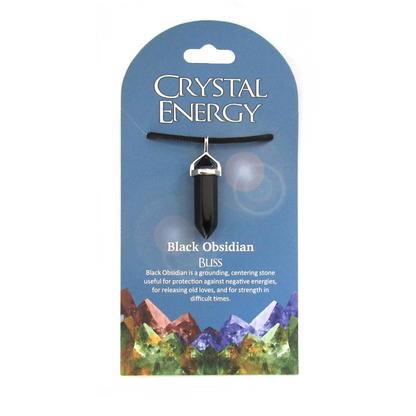 Black Obsidian (Bliss) Crystal Energy Pendant