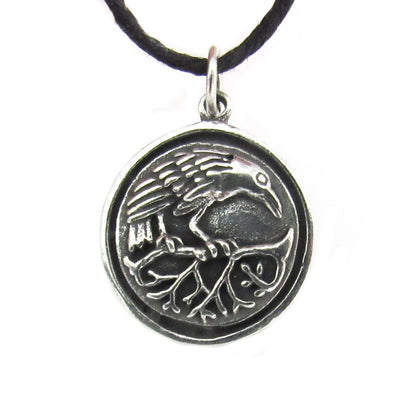 Raven Medallion Amulet