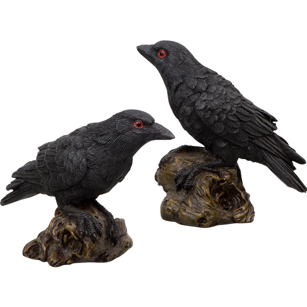 Raven Figurines (Set of 2)