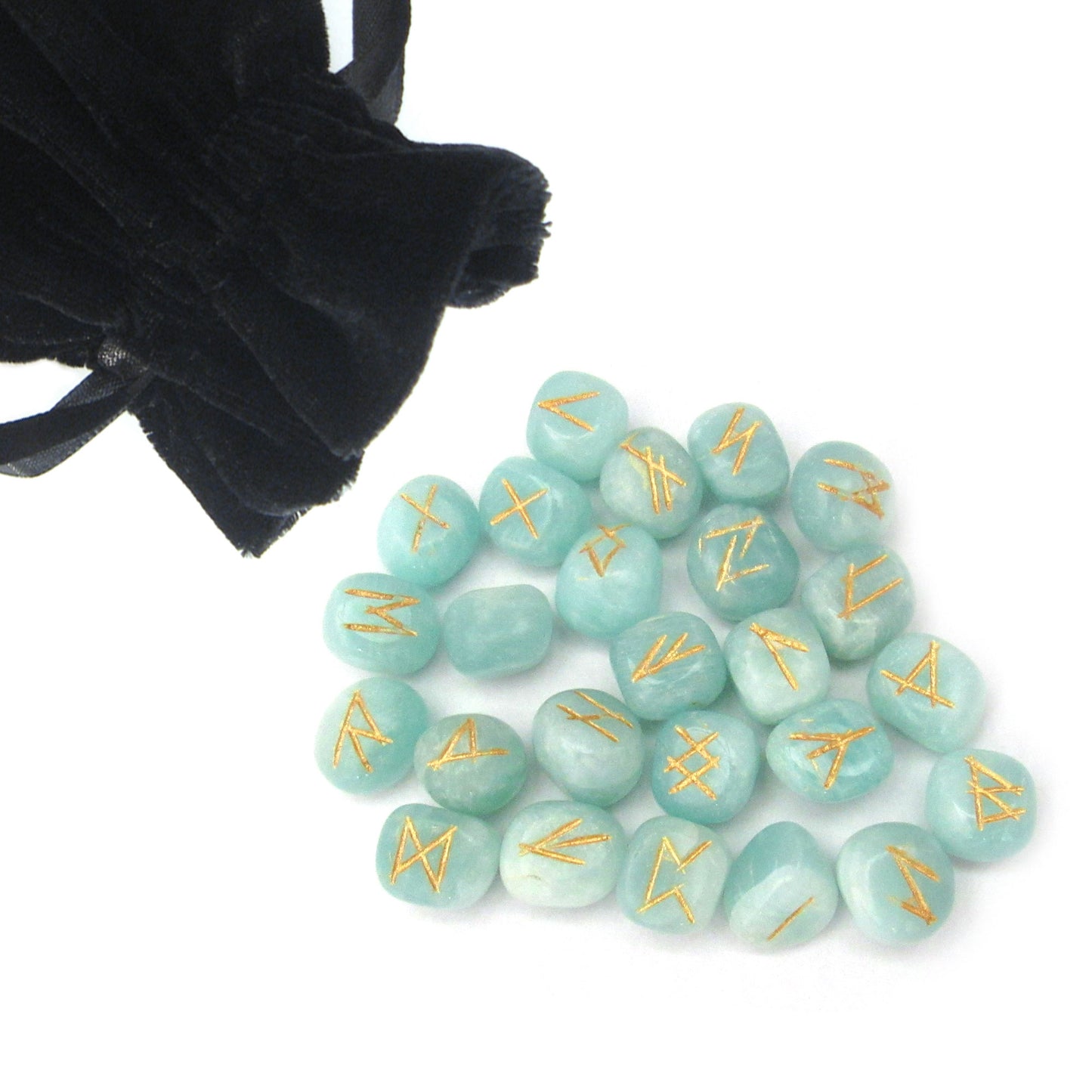 Amazonite Rune Set