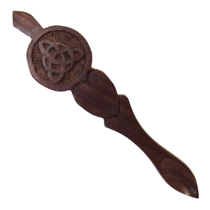 Triquetra Carved Wood Spoon