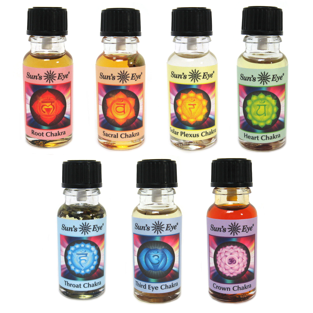 Sun's Eye Chakra Oils (Set of 7)