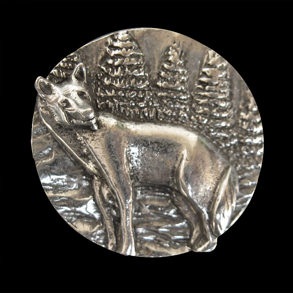 Animal-Speak Pewter Animal Charm (Single) Wolf